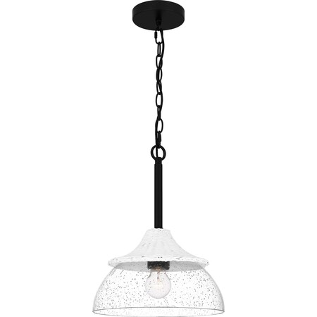 Quoizel Otten Mini Pendant 1 Light Matte Black OTN1512MBK
